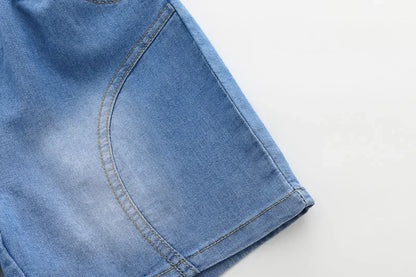 Boys' summer clothing 2025 new style summer new style baby shirt short sleeved two-piece set children's summer clothes