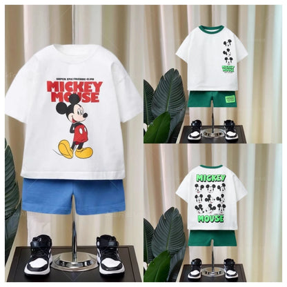 Boys Clothing Set Summer Waffle Short Sleeve Shirts+Shorts 2PCS Set For Kids Girls Sports Suits Toddler Tracksuits Clothes