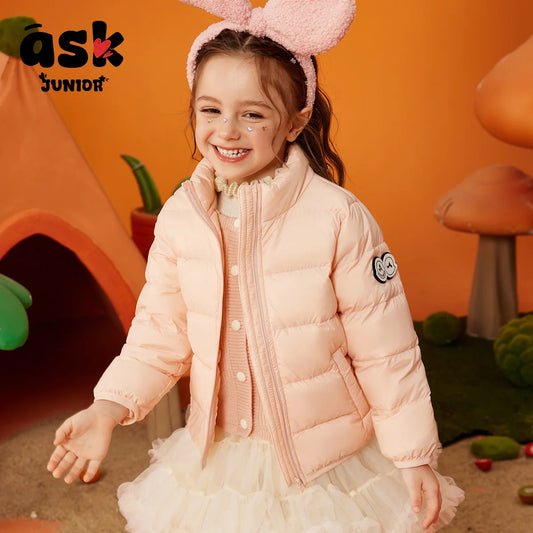 90 white duck down girls winter light fashion warm inside with down jacket