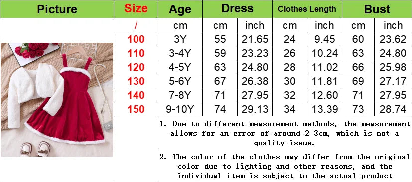 2026 New Year Dress For Girls Autumn And Winter Plush Jacket & Suspender Suits Elegant Dress Carnival Party Christmas Dresses