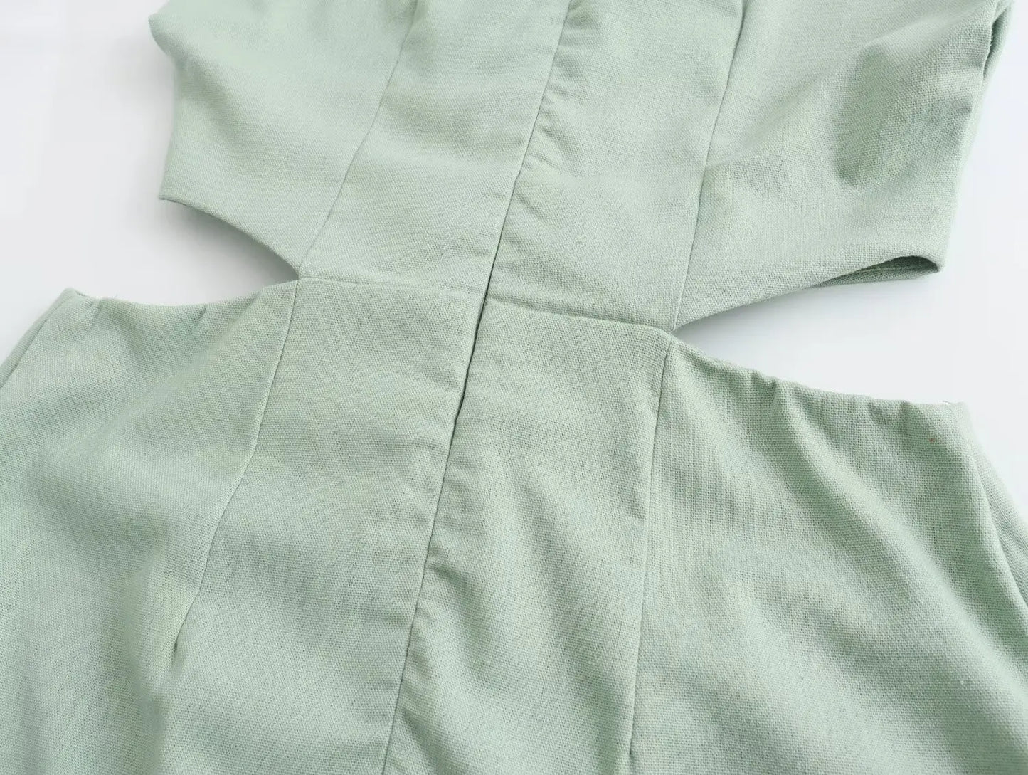 Summer Dress For Women 2024 Solid Waist Hollow Out O-Neck Sleeveless Slit Long Dresses Wild Casual Beach Woman Even Dress