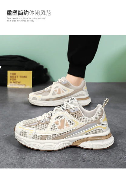 Men's Shoes Fashion Outdoor Casual Shoe Lace Up Platform Sneakers Comfort Running Shoes for Men Training Shoes Tenis Masculino