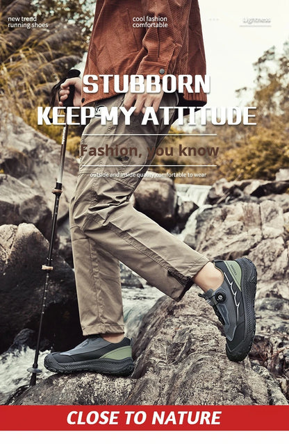 2025 New Men's Shoes Work Sports Shoes Fashionable Casual Shoes Comfortable Multi-functional Low Top Shoes Outdoor Hiking Shoes