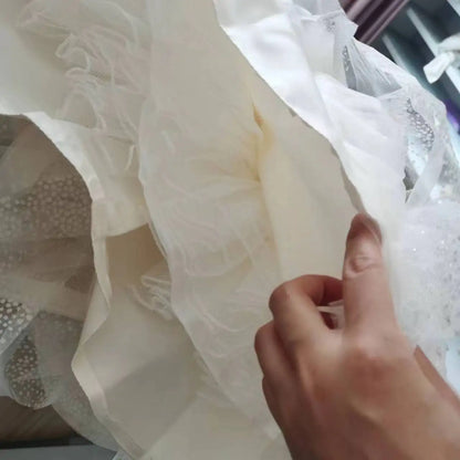 Party Dresses For Girl Flower Princess First Birthday Baby Girls Dress Baptism White Wedding Kids Dresses For Girl Toddler Gowns