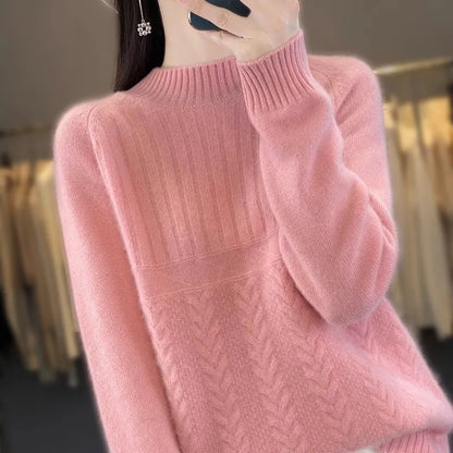 Winter Clothes Woman Top Round Neck Soft Warm Pullover Women's Sweater New Autumn Long Sleeve Knitwear Pull Female Clothing