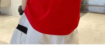 Boys Summer Set 2024 New Western Style Summer Children's Korean Loose Short Sleeved Workwear Two Piece Set Trendy