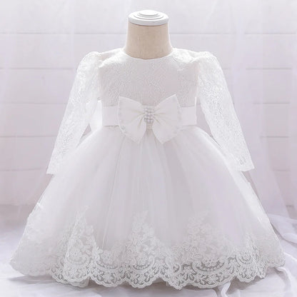 Christening Gown Dress for Girl Baby First 1st Birthday Dress Party Girl Baby In Stock
