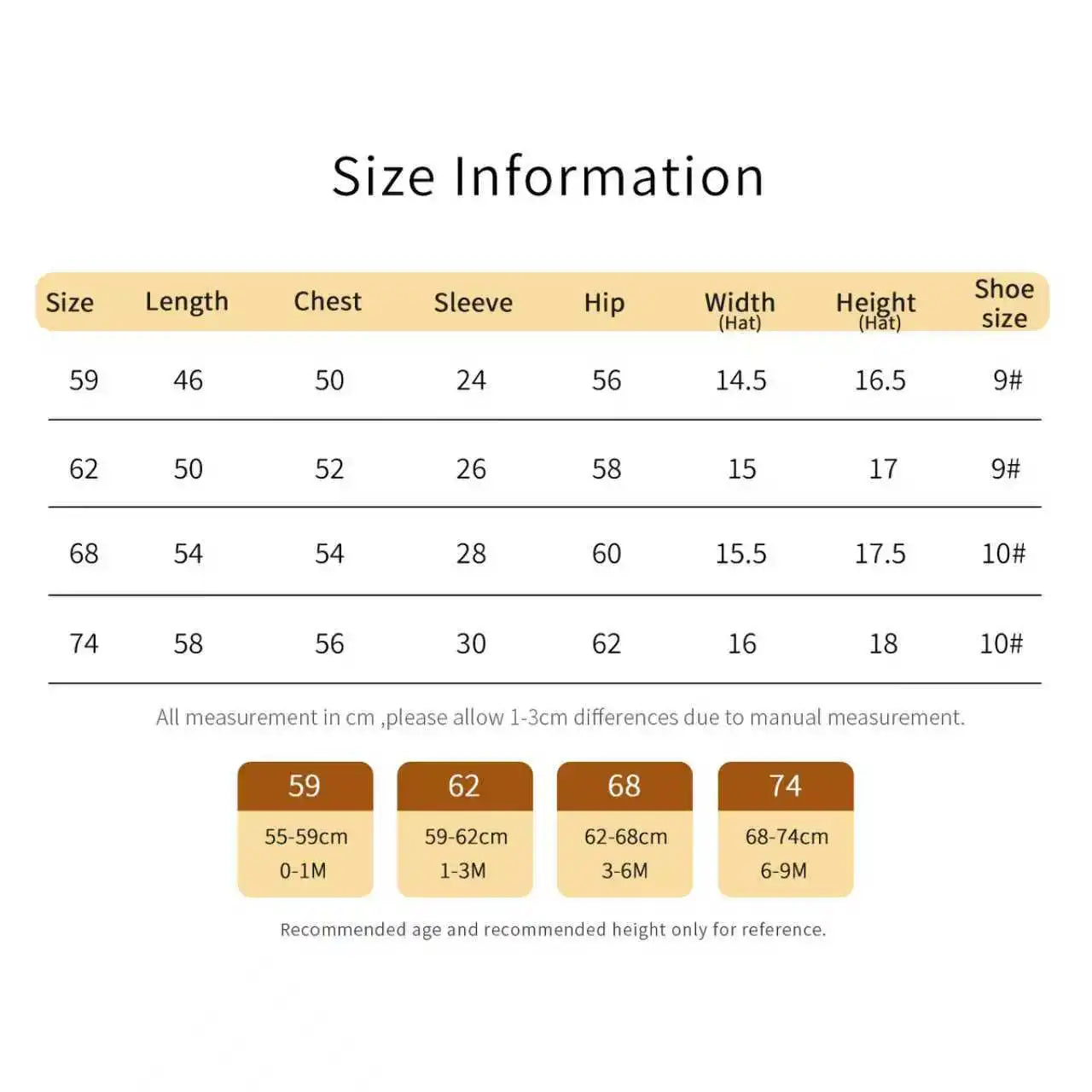 Winter Baby Clothes Beige Long Sleeve Knitted Rompers+Hats+Shoes 3pcs Outfits for Newborn Boys Girls Outwear Outfits Sets 0-9M