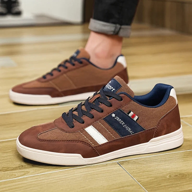 Men Shoes New 2025 Flats Walking Leather Casual Shoes Men Barefoot Wide-toed Shoes Wider Toe Casual Sneakes Large Size 47 48