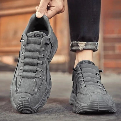 Men's Work Shoes 2025 New Sle Breathable Slip-On Anti-Slip Wear-Resistant Casual Sports Shoes Thick Bottom Labor Protection