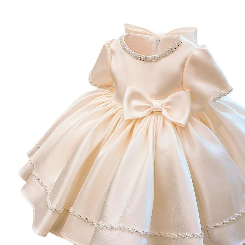 2025girls new flower girl wedding dress-year-old baby birthday party vestidos princess dress