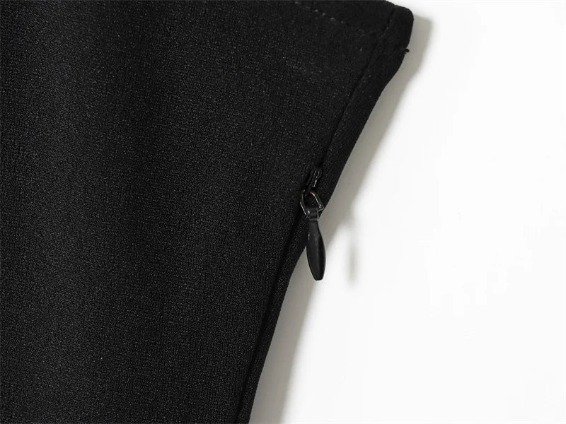 Women's Dress Summer 2025 New Color-blocked Sleeveless Belt Embellished Dress Long Dress Casual Fashion Temperament Elegance