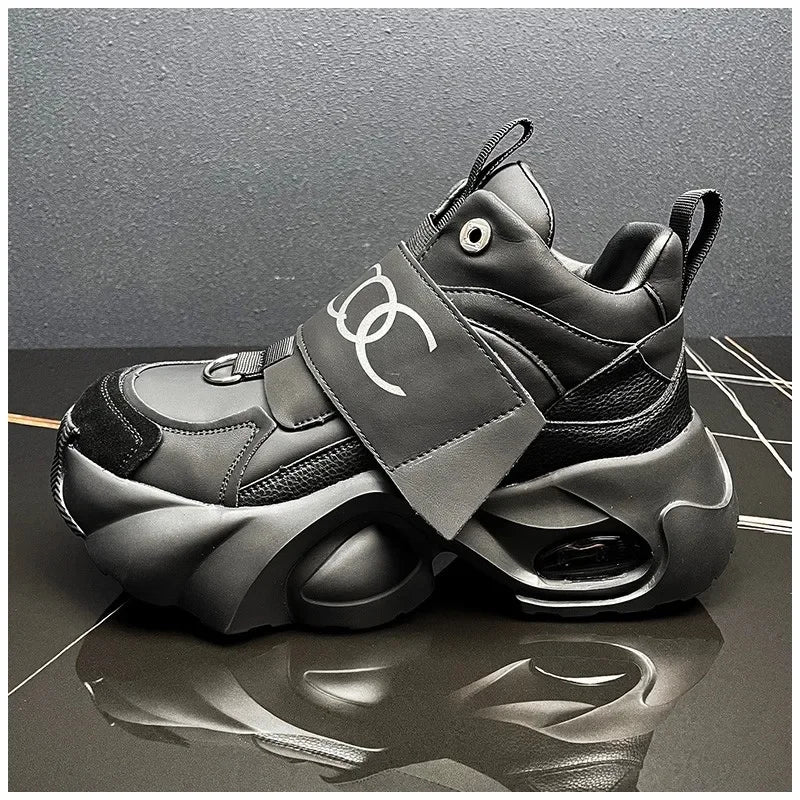 Men's Thick Soled Sports Shoes Fashionable and Versatile Trendy Street Style Men's Casual Shoes