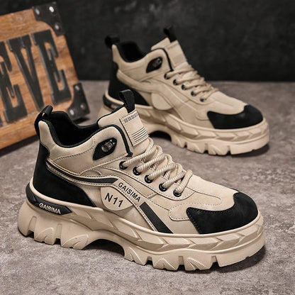 Men's Work Shoes 2025 New Breathable Slip-On Anti-Slip Wear-Resistant Casual Sports Shoes Thick Bottom Labor Protection