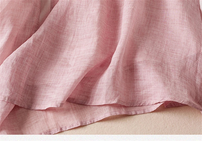 Summer Print Vintage Dresses For Women 2025 New Casual Long Thin Breathable Dress Femme Robe Office Lady Work Elegant Clothing