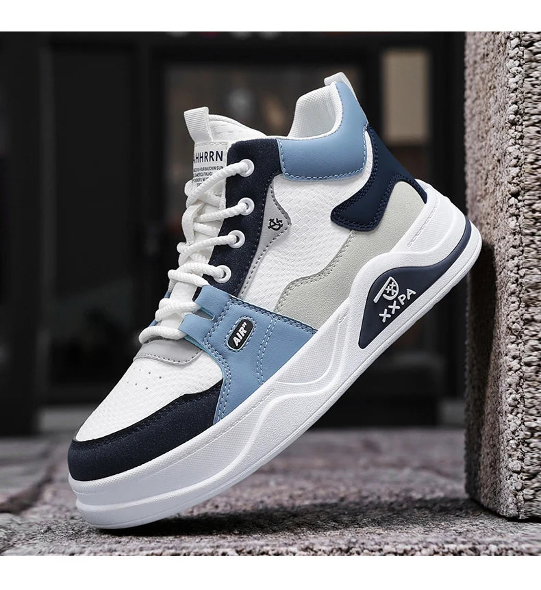 Men's Shoes - New 2025 Autumn/winter Style, Fashionable, Versatile, Casual, Trendy, Simple, Anti-slip, High-top Canvas Shoes