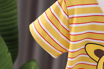 Summer Children Boys Clothing Kids Cartoon T-Shirt Shorts 2Pcs/Set Toddler Leisure Sport Suits Baby Cotton Tracksuits 0-5 Years