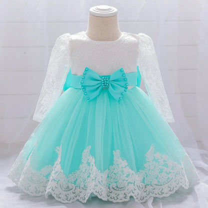 Christening Gown Dress for Girl Baby First 1st Birthday Dress Party Girl Baby In Stock