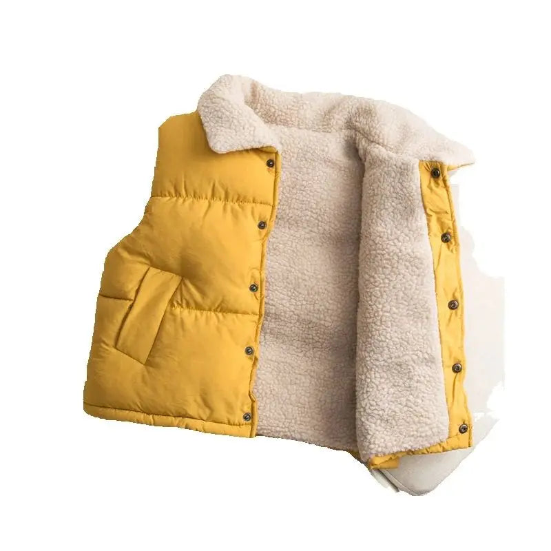 Boys Jacket Winter Autumn Girls Warm Coat Solid Fur Collar Cotton Casual Outerwear Children's Clothing For Kids Snowsuit Clothes