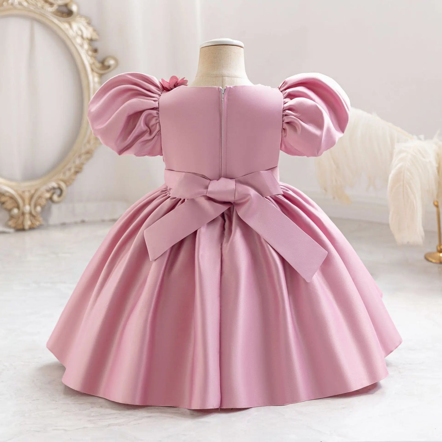 Elegant Party Dresses For Girls Sequined Flower Evening Princess Dress For Teens Children Birthday Formal Prom Performance Gown