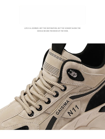 Men's Work Shoes 2025 New Breathable Slip-On Anti-Slip Wear-Resistant Casual Sports Shoes Thick Bottom Labor Protection