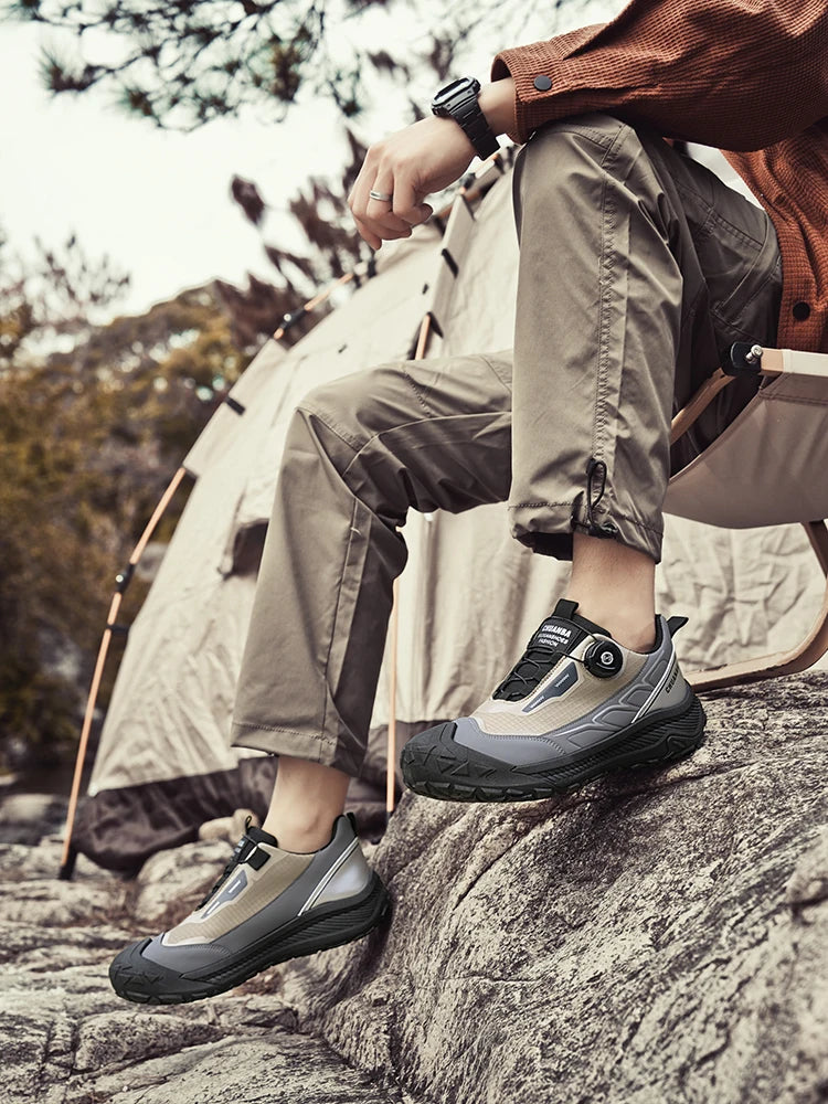 2025 new men's shoes work sports shoes fashionable casual shoes comfortable multi-functional low top shoes outdoor hiking shoes