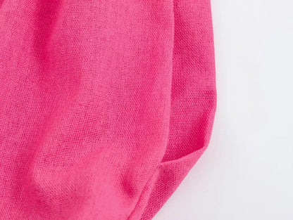 Summer Dress For Women 2024 Solid Waist Hollow Out O-Neck Sleeveless Slit Long Dresses Wild Casual Beach Woman Even Dress