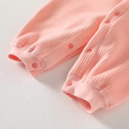 Winter Baby Jumpsuit Long Sleeves and Long Pants Warm Double-faced Fleece Cartoon Design for Boys Girls Bodysuit