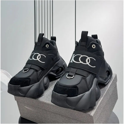 Men's Thick Soled Sports Shoes Fashionable and Versatile Trendy Street Style Men's Casual Shoes