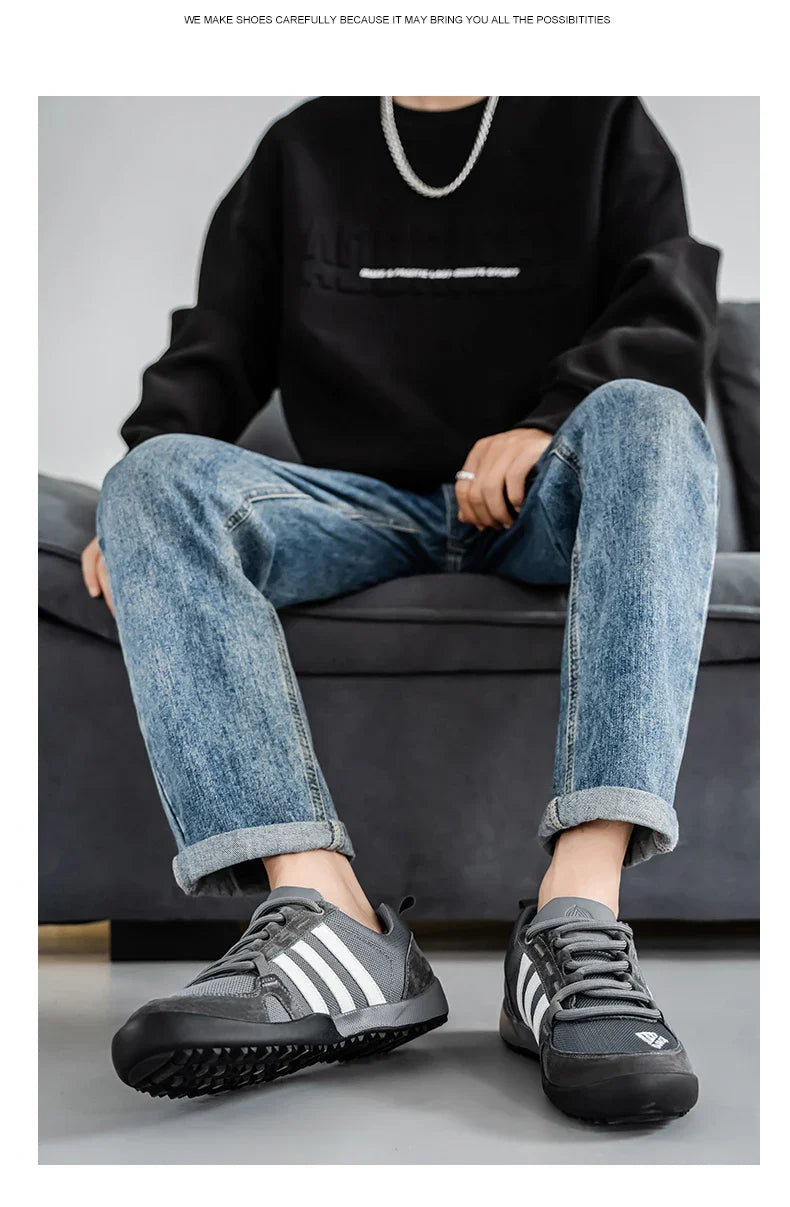 Men's Shoes Fashion Versatile Breathable Board Shoes Thick soled Trendy Casual Shoes