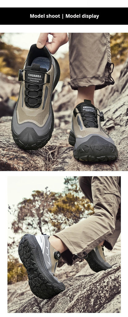 2025 New Men's Shoes Work Sports Shoes Fashionable Casual Shoes Comfortable Multi-functional Low Top Shoes Outdoor Hiking Shoes