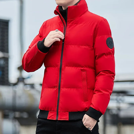 2025 New Cotton-padded Men's Winter Padded Men's Winter Padded Padded Jacket With Cashmere Thickening Korean Version Coat