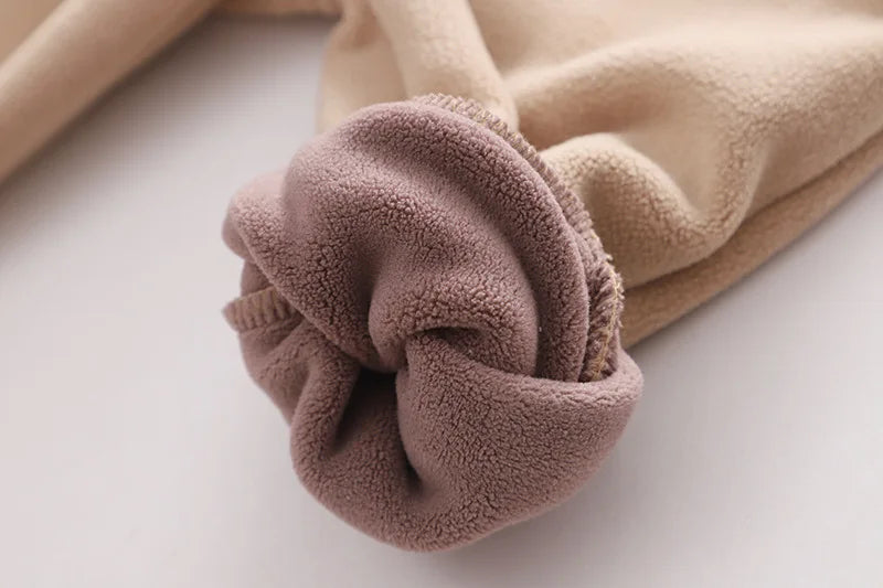 Winter New Baby Hooded Cotton Coat Long Sleeve Set for Boys and Girls' Vest with Velvet and Thickened Casual Three Piece Set