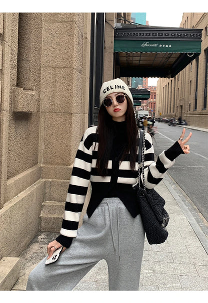 Zjaiss 2025 Autumn Winter Elegance Solid Color V-neck Sweater Knitted Casual Cardigan Unique And Niche Slim Fit Tops