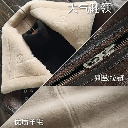 2023 New Winter Jackets for Men Wool Real Fur Coat Men's High-end Thickened Warm Lamb Fur Jacket Male Clothing M-6XL Casaco FCY