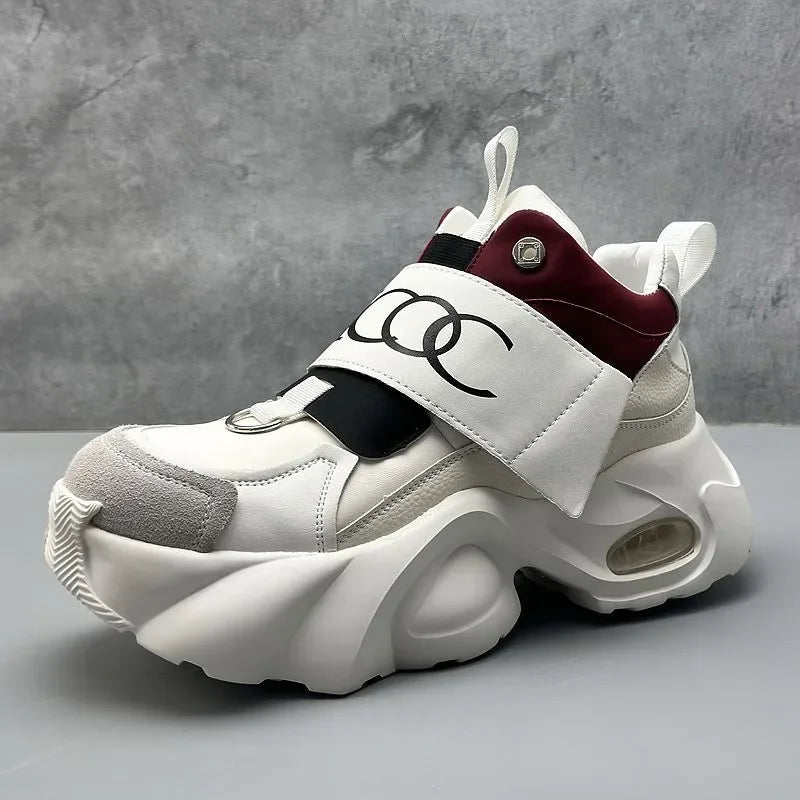 Men's Thick Soled Sports Shoes Fashionable and Versatile Trendy Street Style Men's Casual Shoes