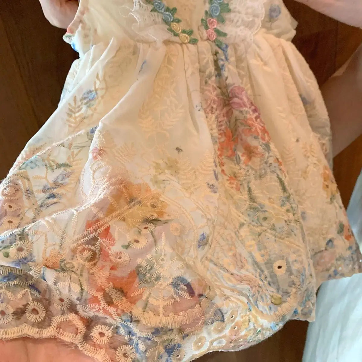 Girls' summer dress 2025 new style children's baby princess western-style French floral vest dress