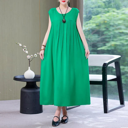 New Fashion Summer Dress For Women Sundress 2025 Casual short sleeve dress Print Female O-Neck Robe Oversize Bohemian dresses