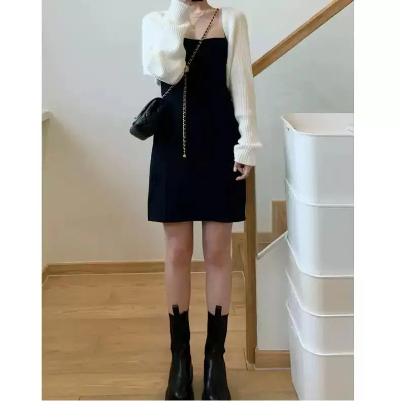 Sweater Women 2025 Fashion Autumn temperament knitted cardigan shawl small camisole strap loose thin Cardigan Women XMM2315