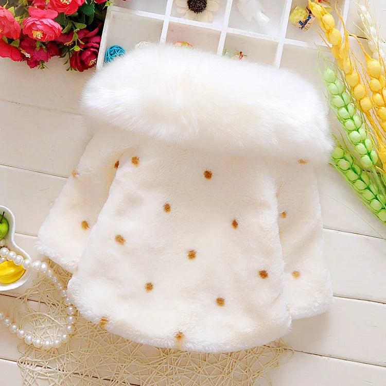 Winter New Girls' Thick Warm Cloak Coat Children's Clothing Baby Kids Cardigan Cotton Jacket Baby Girl Winter Clothes