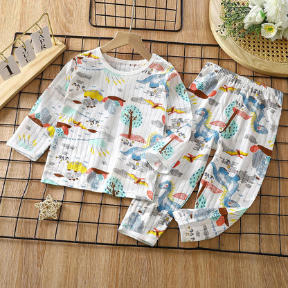 Summer toddler kids boys girls clothes sets for boys girls children clothing casual sports sets pyjamas sleeping pants