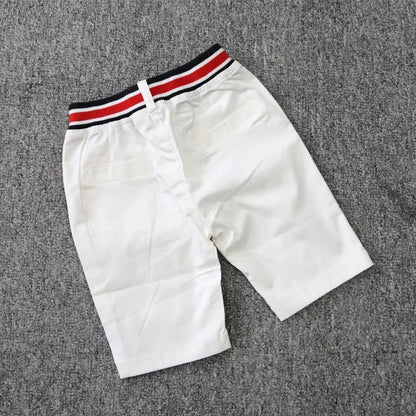 Summer Boys Clothing Sets Cotton Striped Short Sleeve Shirt Pants 2Pcs Suit For 2-6 Years Kids Casual Outfits Gentlemen Suit