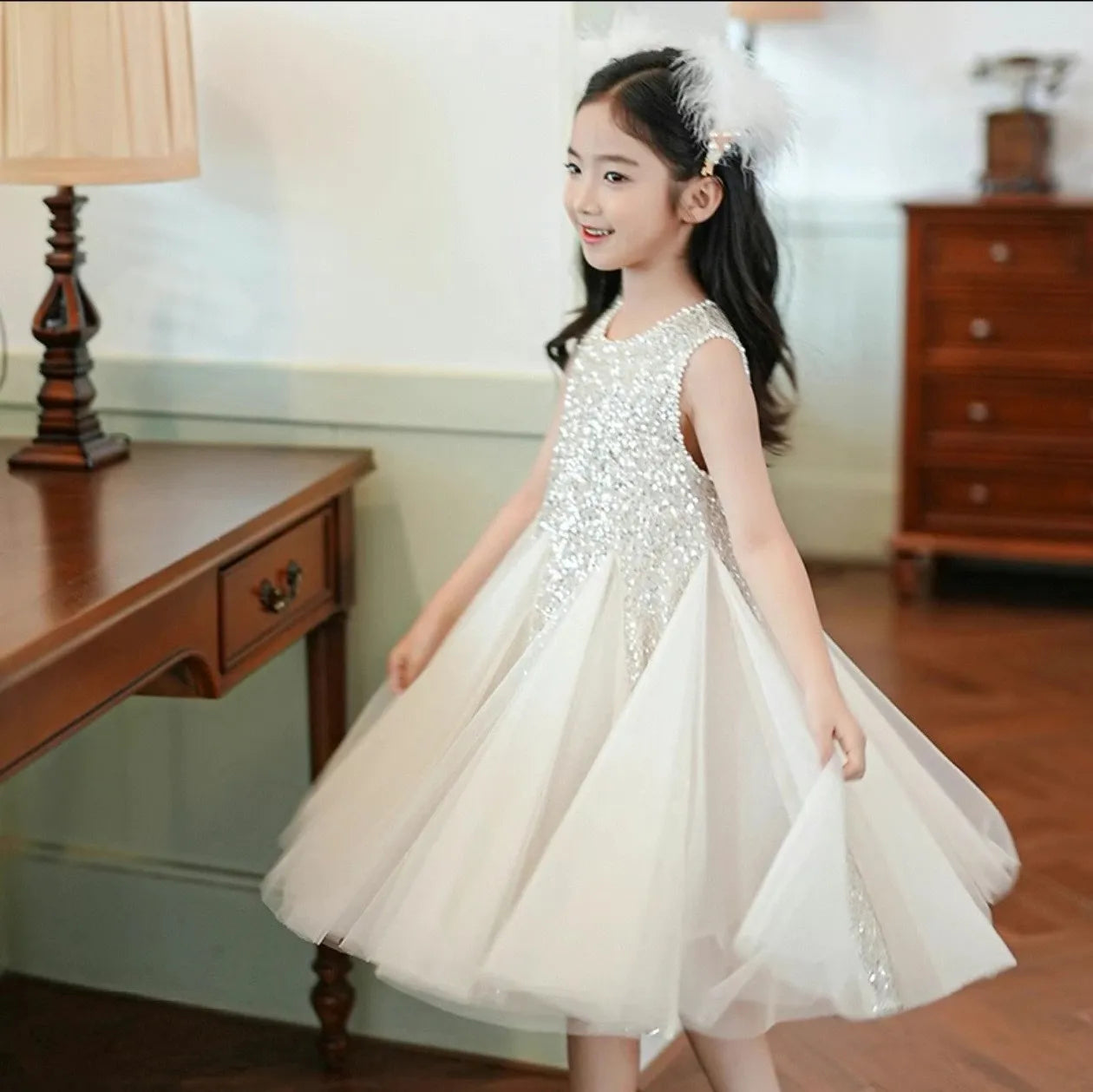 Girls Casual Dresses Summer Princess Dress for Girls Performance Costume Flower Girl Dresses  Kids Clothes