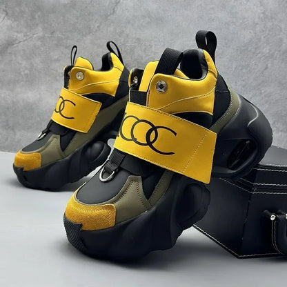 Men's Thick Soled Sports Shoes Fashionable and Versatile Trendy Street Style Men's Casual Shoes