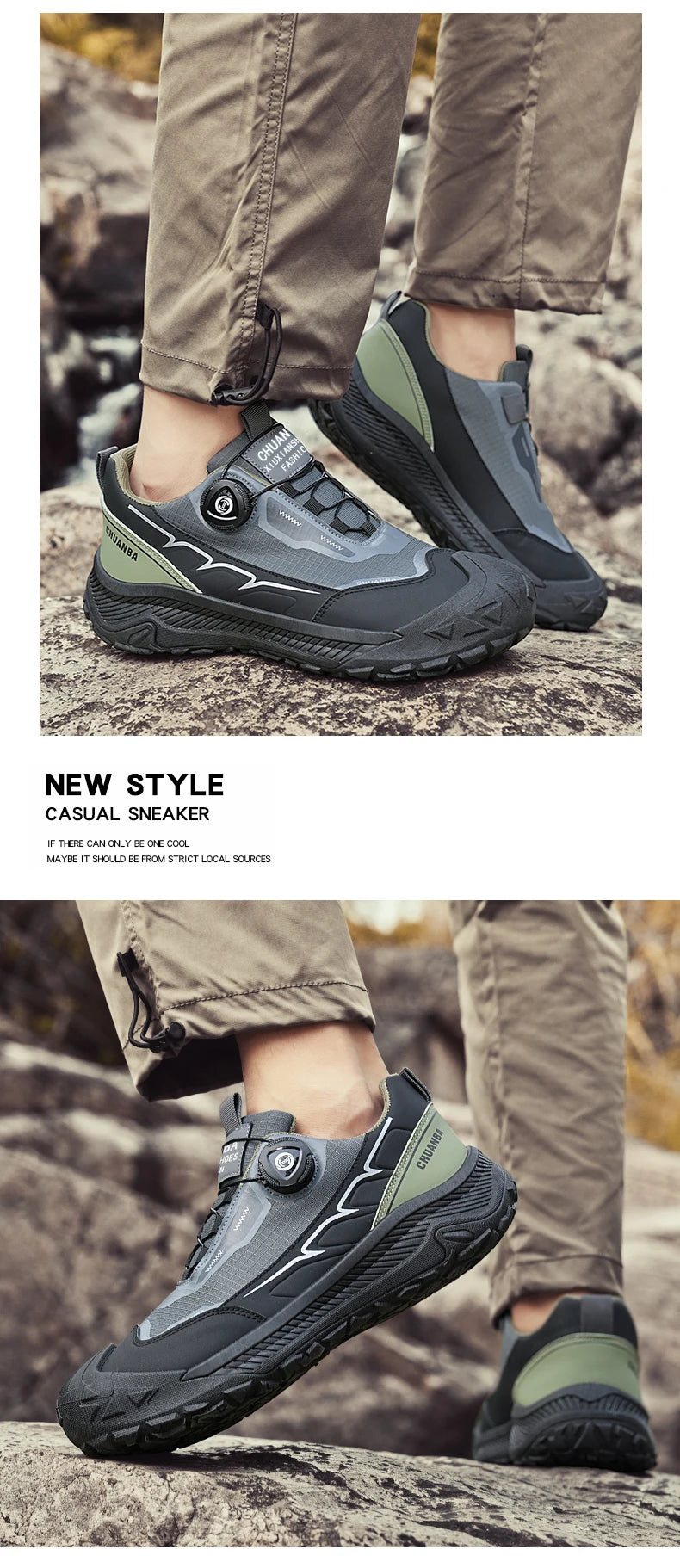2025 New Men's Shoes Work Sports Shoes Fashionable Casual Shoes Comfortable Multi-functional Low Top Shoes Outdoor Hiking Shoes
