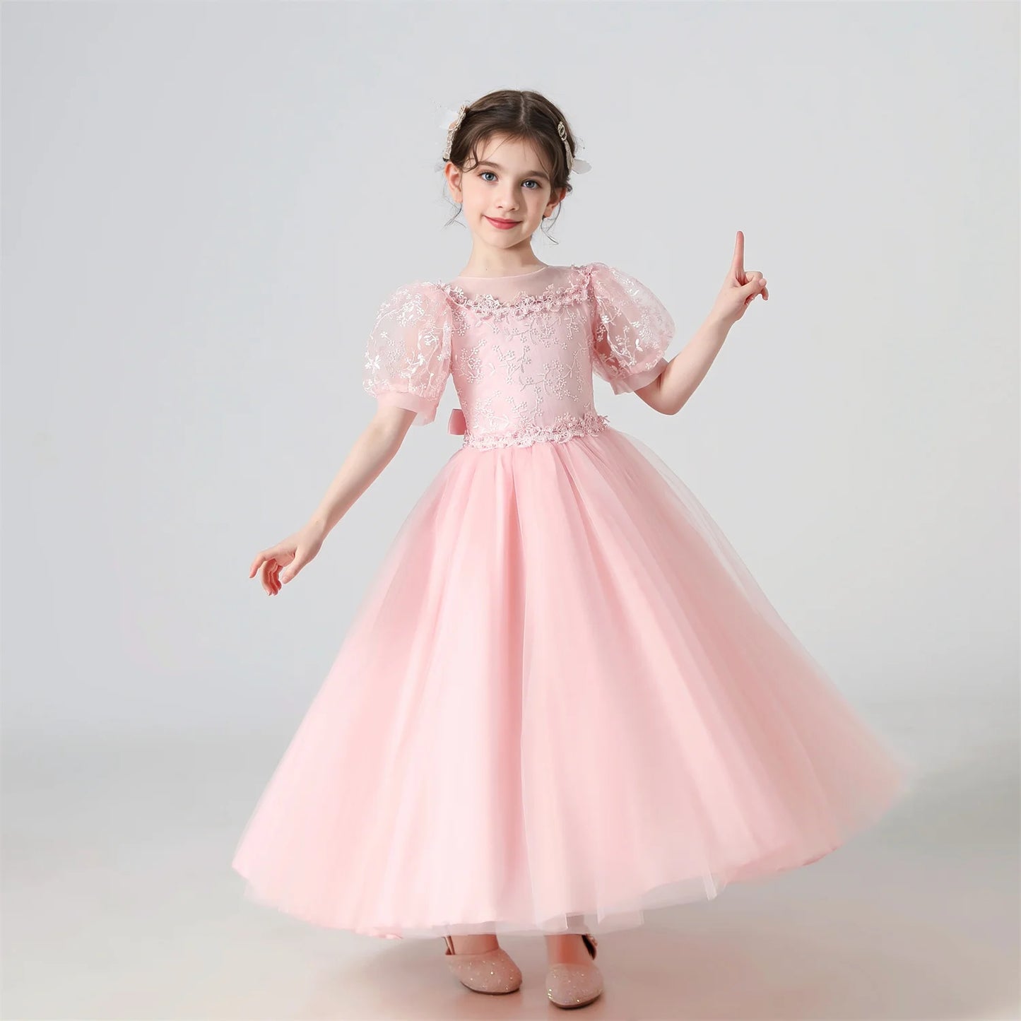 Baby Girls Party Dresses Elegant Kids Wedding Prom Gown Flower Girl Children Birthday Ceremony Princess Dress For Girl Clothes
