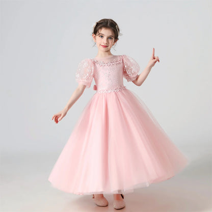 Baby Girls Party Dresses Elegant Kids Wedding Prom Gown Flower Girl Children Birthday Ceremony Princess Dress For Girl Clothes