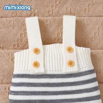 Winter Baby Clothes Set Autumn Casual Long Sleeve Knitted Infant Boys Girls Sweaters Cardigans+Rompers Outfits 2pcs Toddler Wear