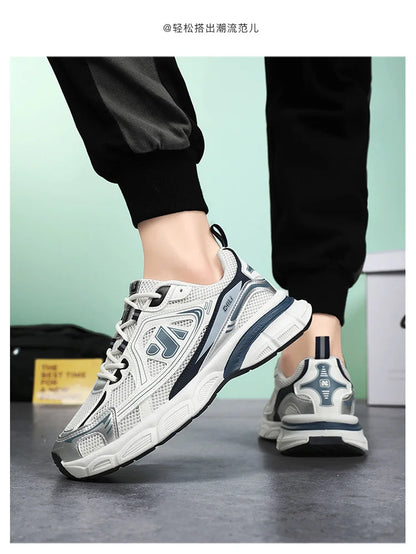 Men's Shoes Fashion Outdoor Casual Shoe Lace Up Platform Sneakers Comfort Running Shoes for Men Training Shoes Tenis Masculino
