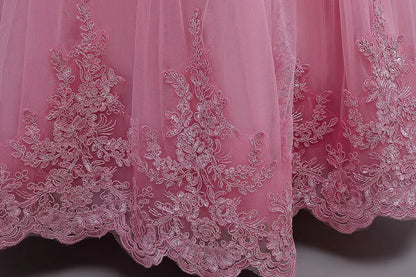 2025 New Hot Selling Girl Party Dress Gorgeous Big Bow Graduation Ball Dress 4 6.8 10 12 Elegant Birthday Dress Girl dresses